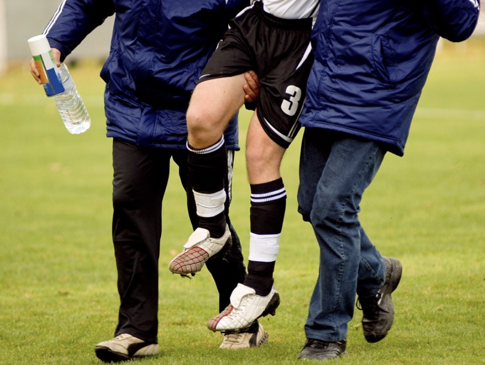 INJURED SOCCER PLAYER